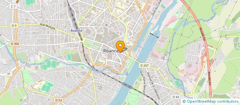 localisation de l'entreprise SCI LPN  ROANNE