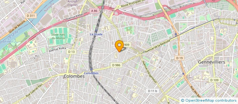 localisation de l'entreprise SCI LPR à COLOMBES