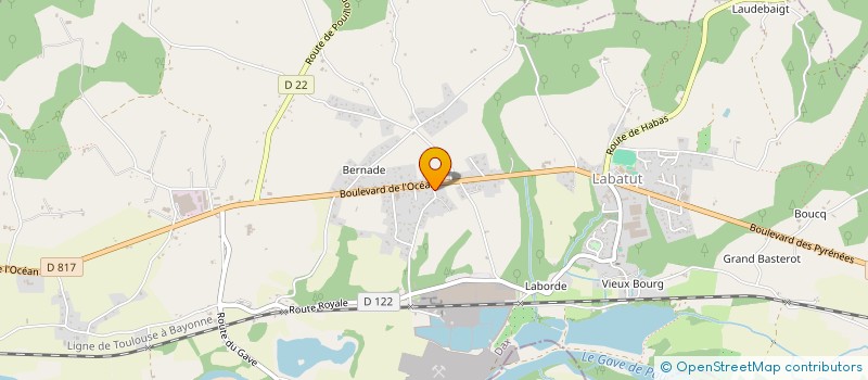 localisation de l'entreprise SCI LPVT  LABATUT