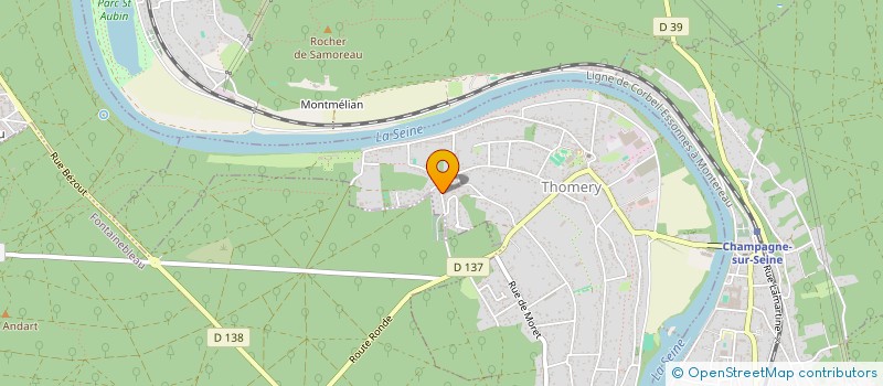 localisation de l'entreprise SCI LQR  THOMERY