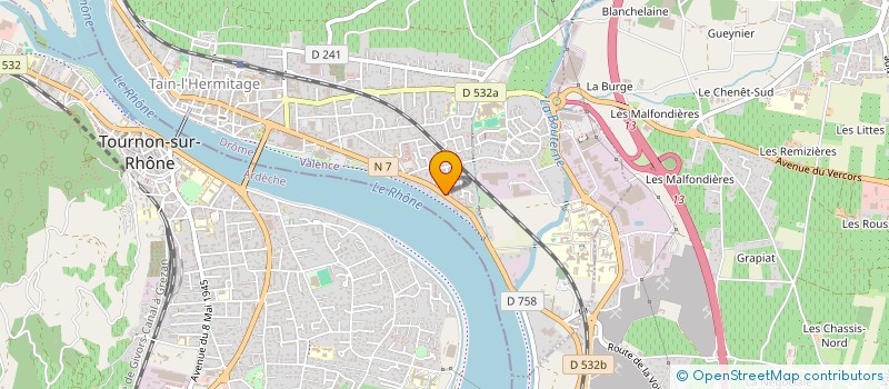 localisation de l'entreprise SCI LR  TAIN-L'HERMITAGE