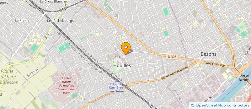 localisation de l'entreprise SCI LR004  HOUILLES