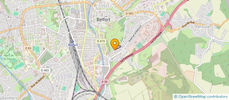localisation de l'entreprise SCI LRA à BELFORT