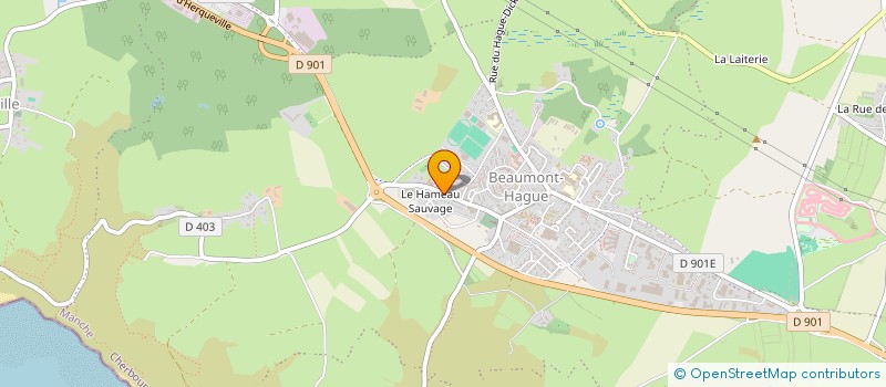 localisation de l'entreprise SCI LRAN  LA HAGUE