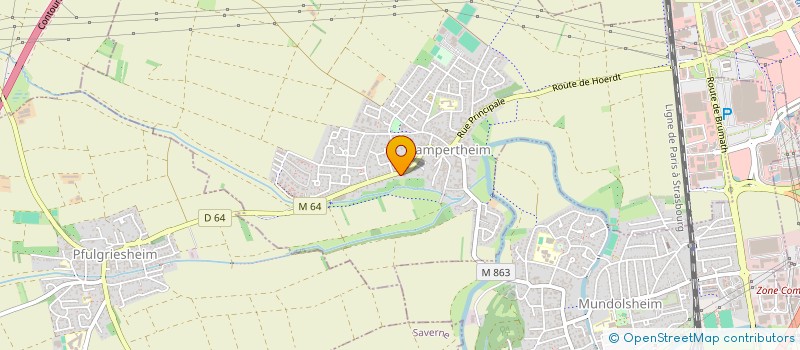 localisation de l'entreprise SCI LRC  LAMPERTHEIM