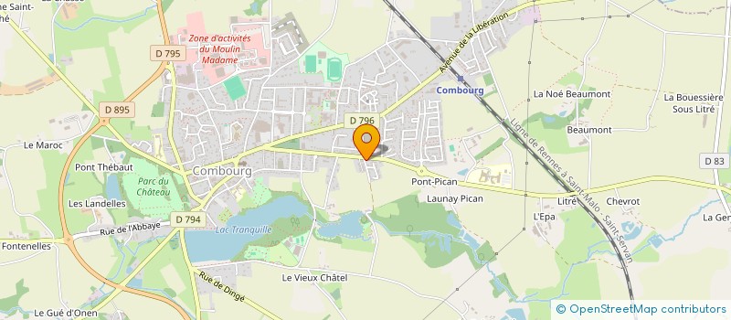 localisation de l'entreprise SCI LRDL  COMBOURG