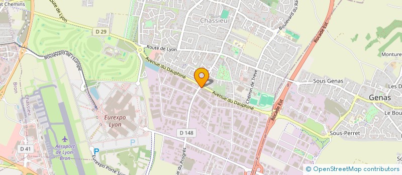 localisation de l'entreprise SCI LRJ  CHASSIEU