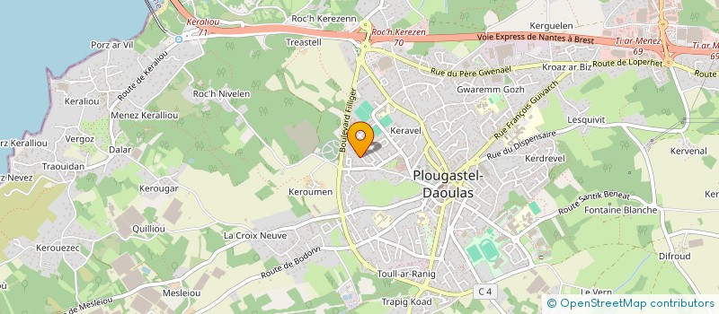 localisation de l'entreprise SCI LRJ CHARGAUT  PLOUGASTEL-DAOULAS