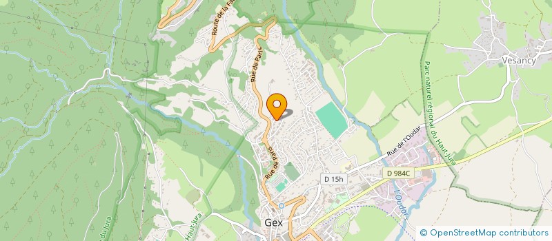 localisation de l'entreprise SCI LRPFMT  GEX