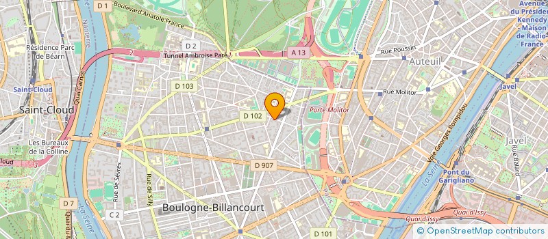 localisation de l'entreprise SCI LRS à BOULOGNE-BILLANCOURT