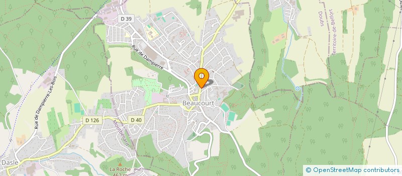 localisation de l'entreprise SCI LS à BEAUCOURT