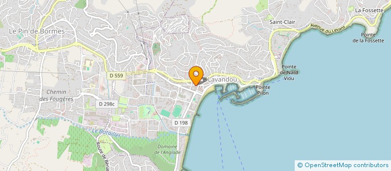 localisation de l'entreprise SCI LS à LE LAVANDOU