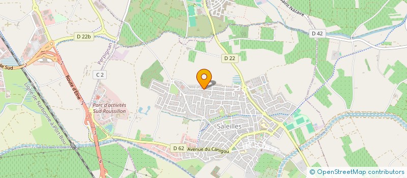 localisation de l'entreprise SCI LS HABITAT  SALEILLES
