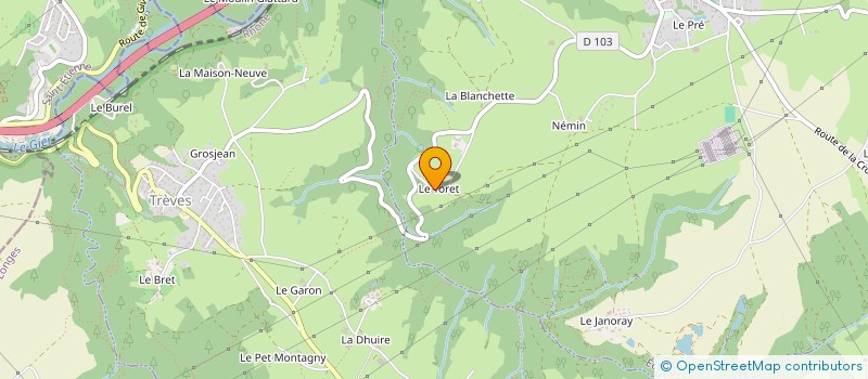 localisation de l'entreprise SCI LS KCO  ECHALAS