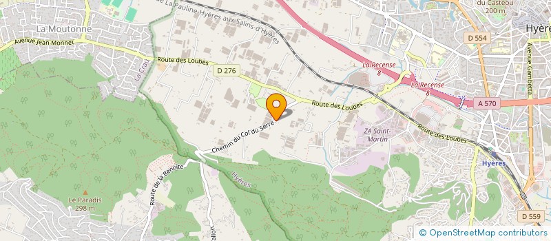 localisation de l'entreprise SCI LSB  HYERES