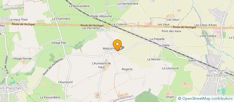 localisation de l'entreprise SCI LSC LOCAUX  SAINT-JEAN-DES-CHAMPS