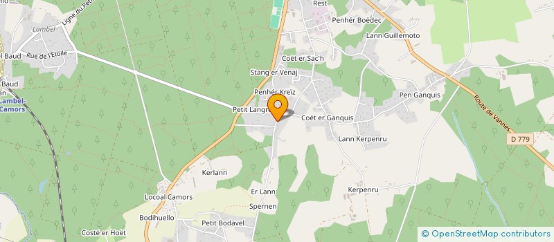 localisation de l'entreprise SCI LSDM  CAMORS