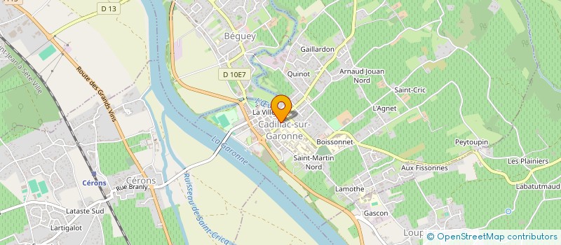 localisation de l'entreprise SCI LSDR  CADILLAC-SUR-GARONNE