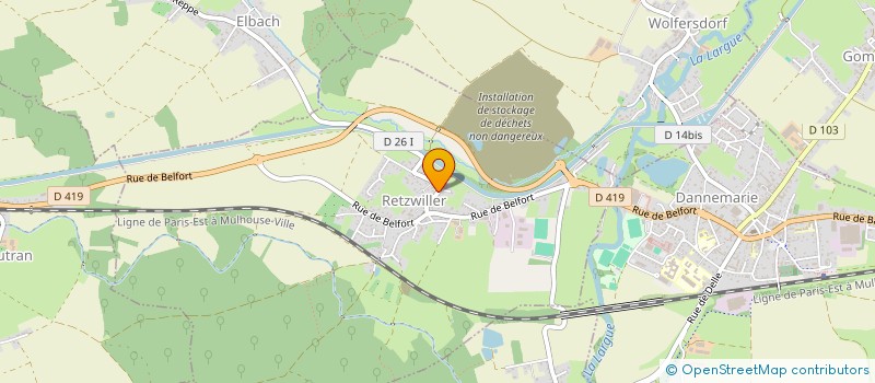 localisation de l'entreprise SCI LSE ACANTHES  RETZWILLER