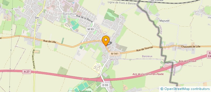 localisation de l'entreprise SCI LSG780  BAISIEUX