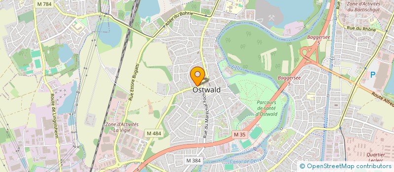 localisation de l'entreprise SCI LSI  OSTWALD