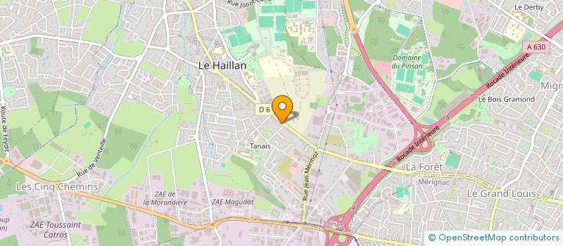 localisation de l'entreprise SCI LSI  LE HAILLAN