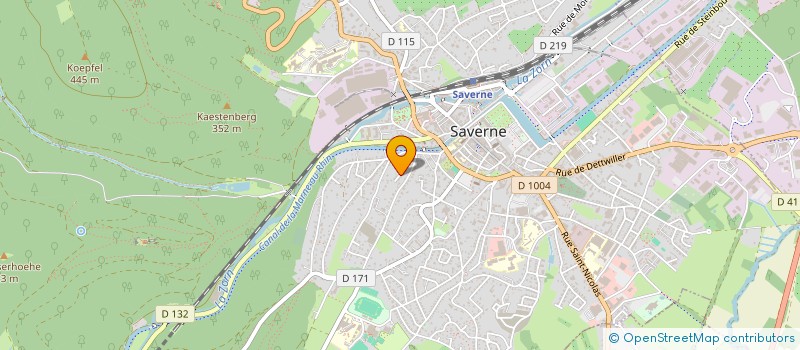 localisation de l'entreprise SCI LSJMP  SAVERNE