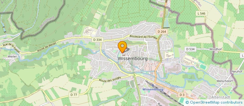 localisation de l'entreprise SCI LSL IMMOBILIER  WISSEMBOURG