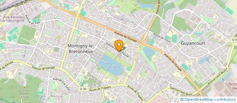 localisation de l'entreprise SCI LSLM  MONTIGNY-LE-BRETONNEUX