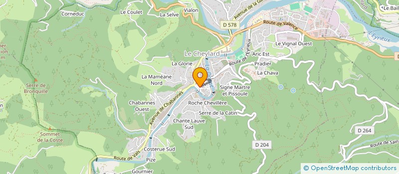 localisation de l'entreprise SCI LSM  LE CHEYLARD