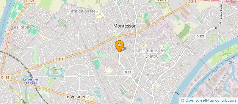 localisation de l'entreprise SCI LSMJ  CHATOU