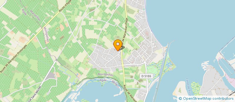 localisation de l'entreprise SCI LSMT ROBERT à MARSEILLAN