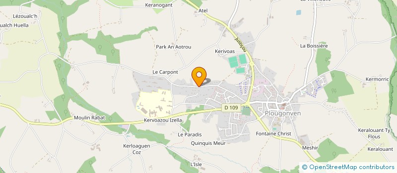 localisation de l'entreprise SCI LSP  PLOUGONVEN