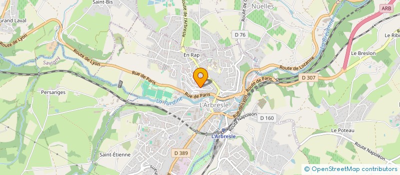 localisation de l'entreprise SCI LSS CONSTRUCTION  L'ARBRESLE