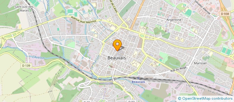 localisation de l'entreprise SCI LST  BEAUVAIS