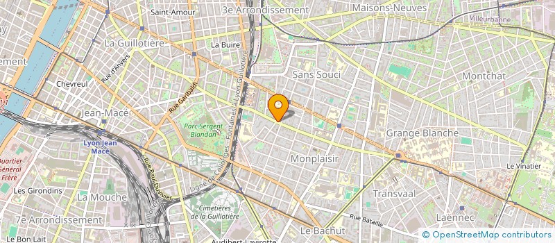 localisation de l'entreprise SCI LSV  LYON