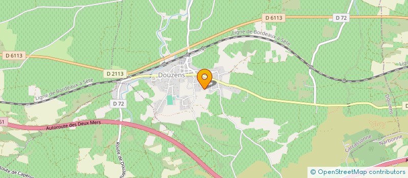 localisation de l'entreprise SCI LT  DOUZENS