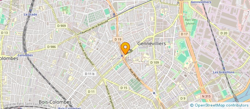 localisation de l'entreprise SCI LT MARDYCK à GENNEVILLIERS