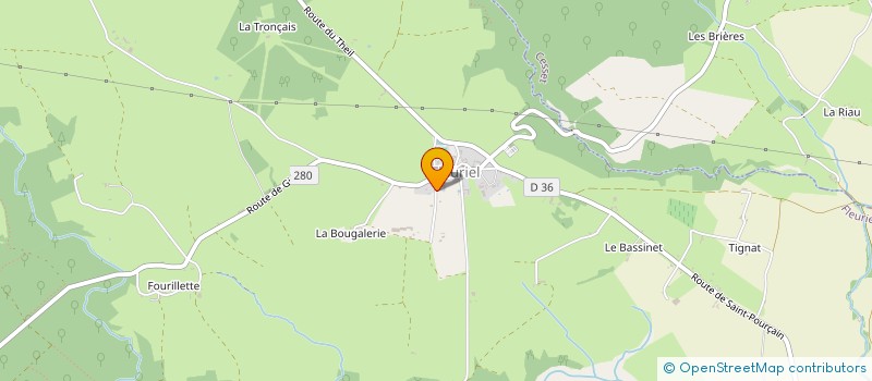 localisation de l'entreprise SCI LTAH  FLEURIEL