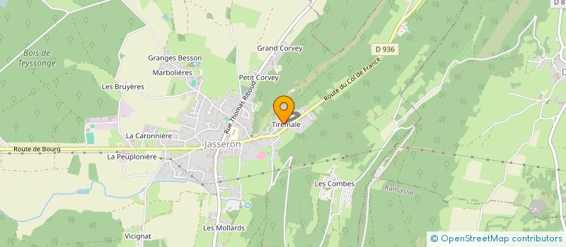 localisation de l'entreprise SCI LTB  JASSERON