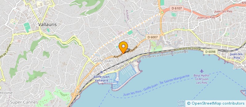 localisation de l'entreprise SCI LTCA IMMO à VALLAURIS