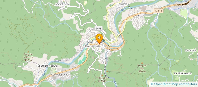 localisation de l'entreprise SCI LTDM  AMELIE-LES-BAINS-PALALDA