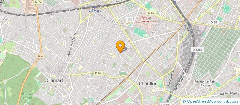 localisation de l'entreprise SCI LTE AIM  CHATILLON