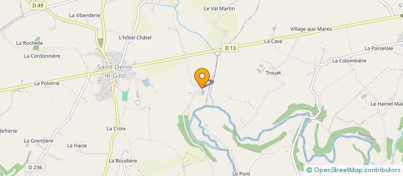 localisation de l'entreprise SCI LTF  SAINT-DENIS-LE-GAST