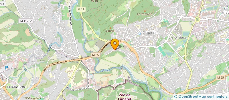 localisation de l'entreprise SCI LTG  CLAPIERS