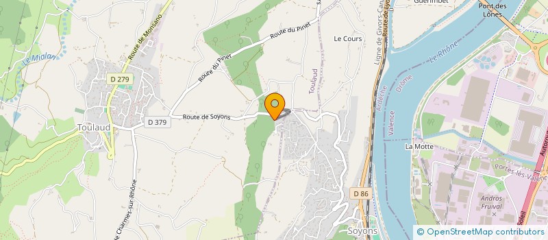 localisation de l'entreprise SCI LTH  TOULAUD