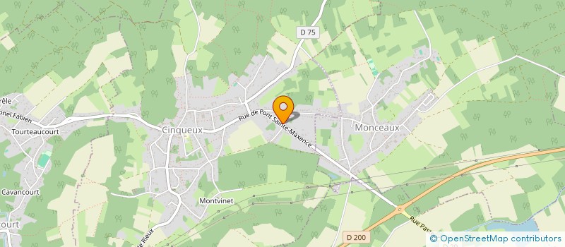 localisation de l'entreprise SCI LTHP  MONCEAUX