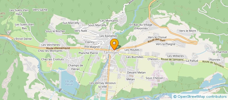 localisation de l'entreprise SCI LTI  TANINGES