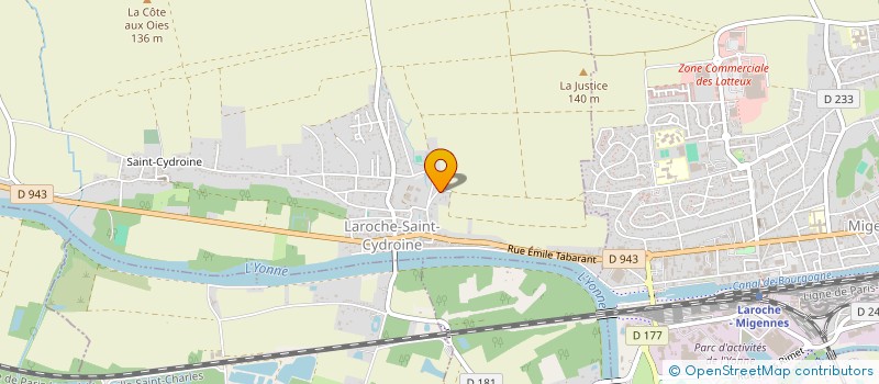 localisation de l'entreprise SCI LTJMP LUX LOCATIONS  LAROCHE-SAINT-CYDROINE