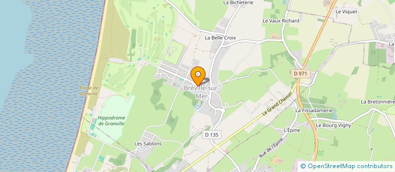 localisation de l'entreprise SCI LTL  BREVILLE-SUR-MER